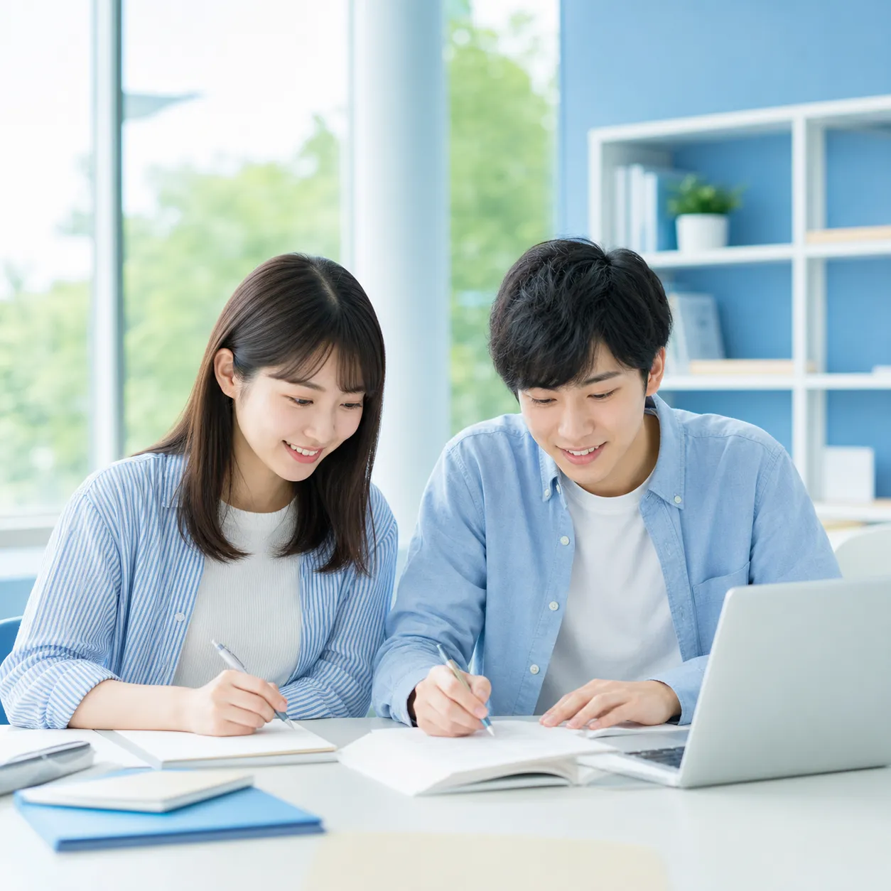並んで勉強する利用イメージ