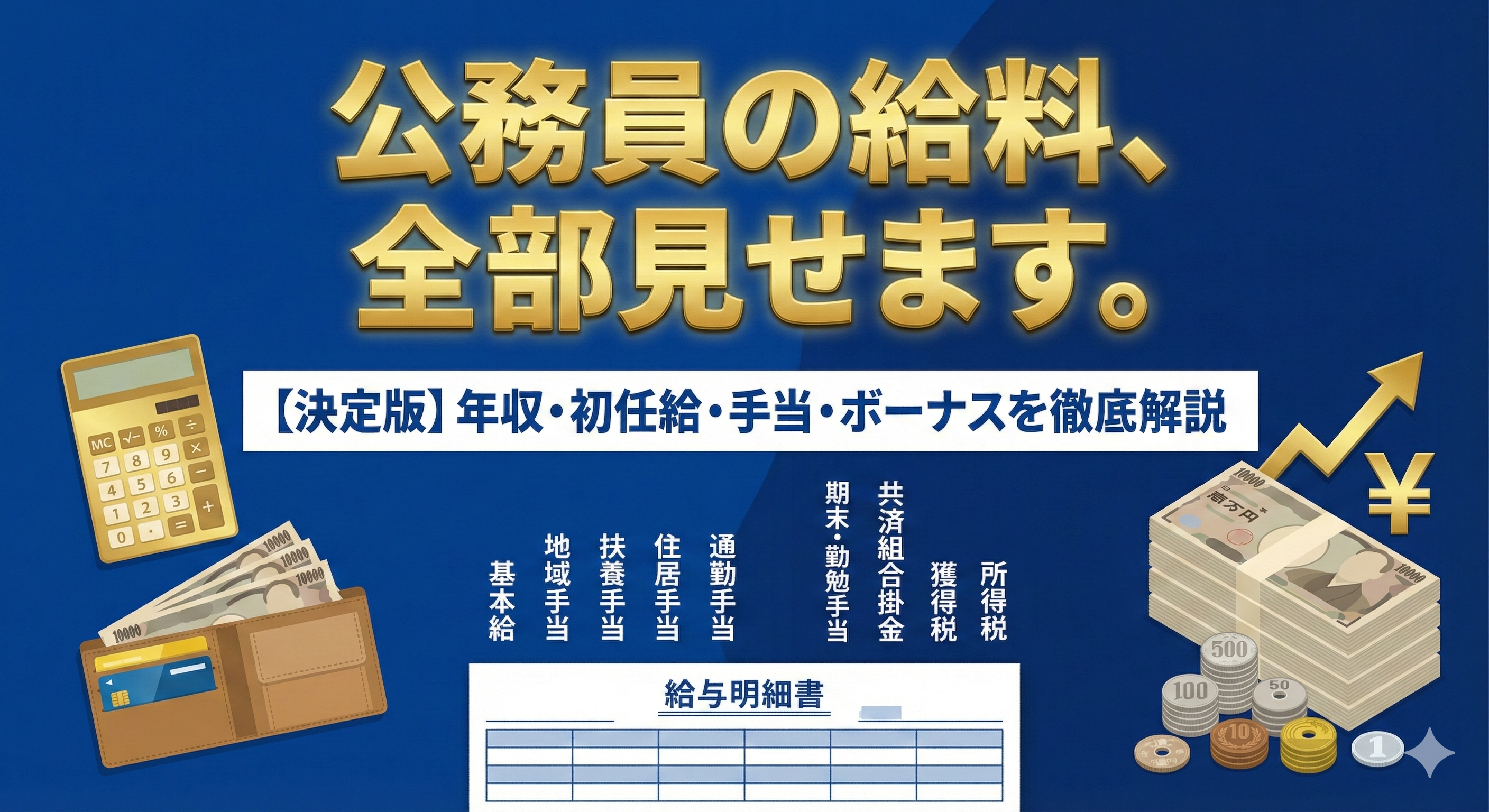 公務員の年収はいくら？国家・地方の給料ランキングや手取り・手当を徹底解説