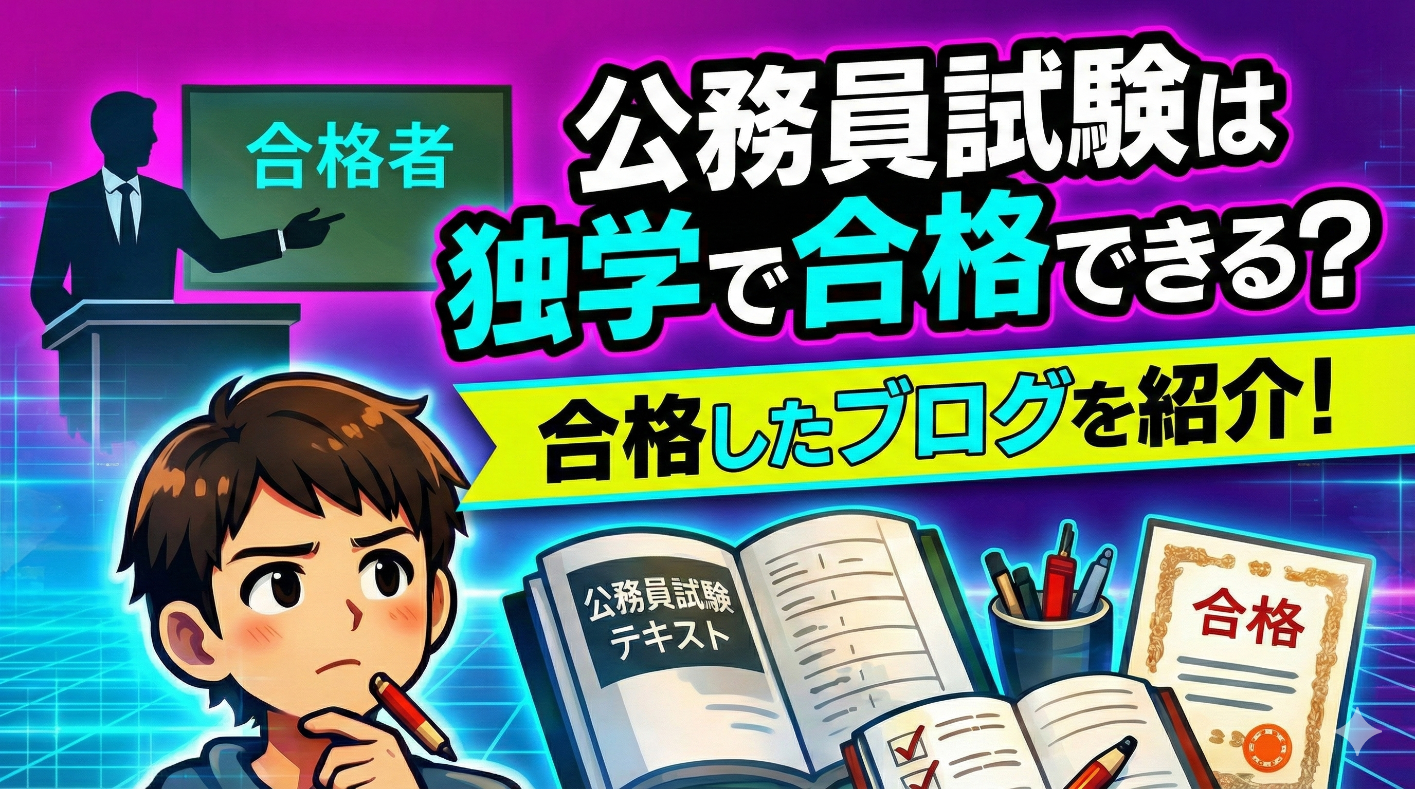 公務員試験 独学 ブログ活用術！合格者の勉強法とモチベーション維持の秘訣